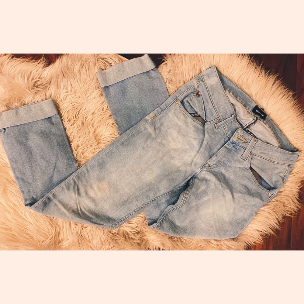 hudson cropped skinny jeans